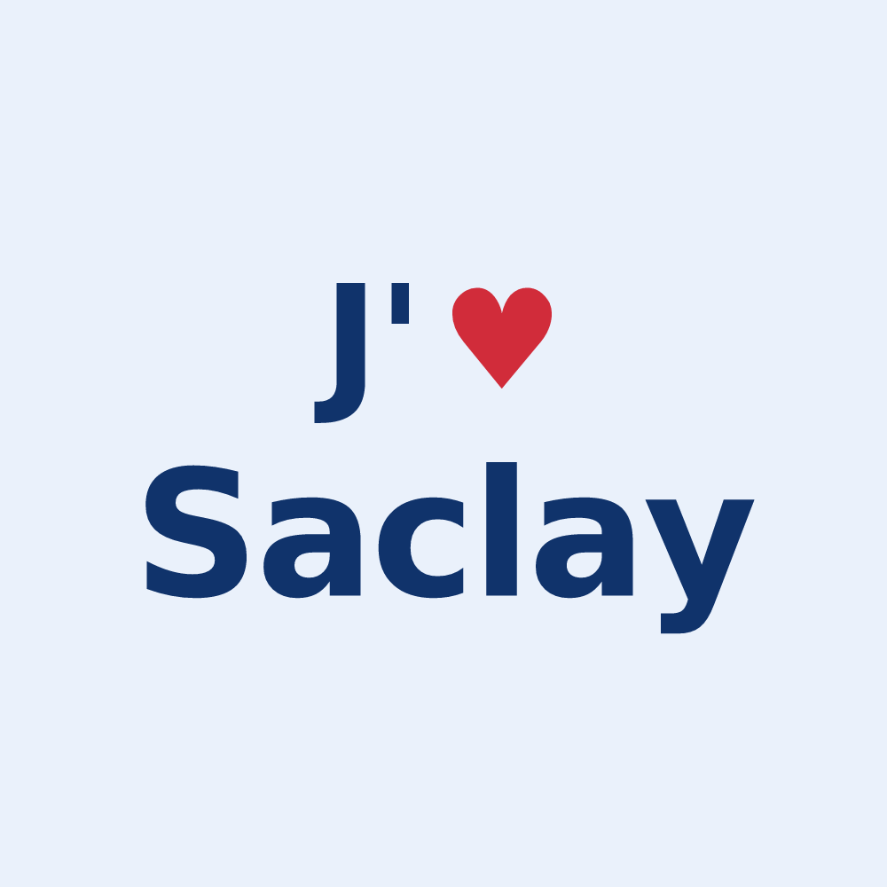 Sticker personnalisé Saclay — design J'aime Saclay