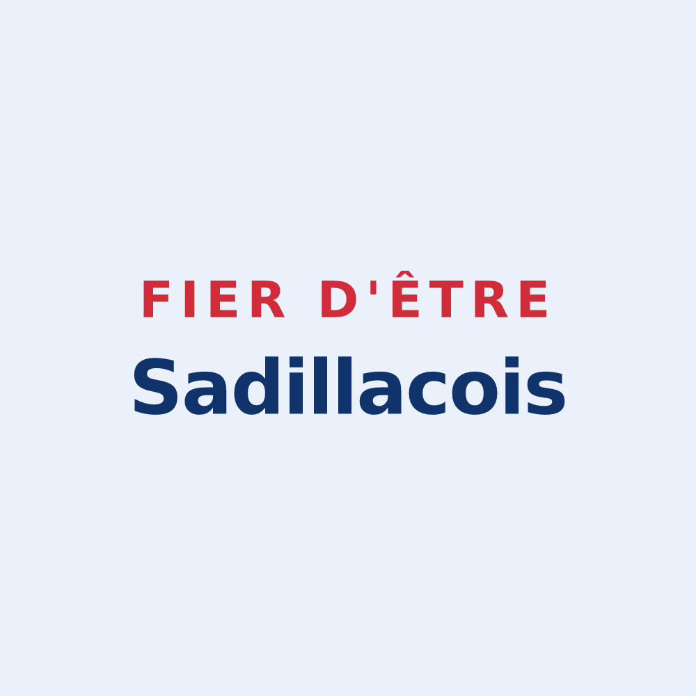 Sticker « Fier d'être Sadillacois » — design pour Sadillac