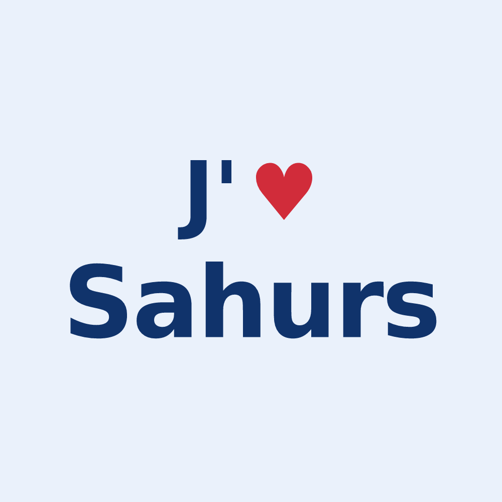 Sticker personnalisé Sahurs — design J'aime Sahurs