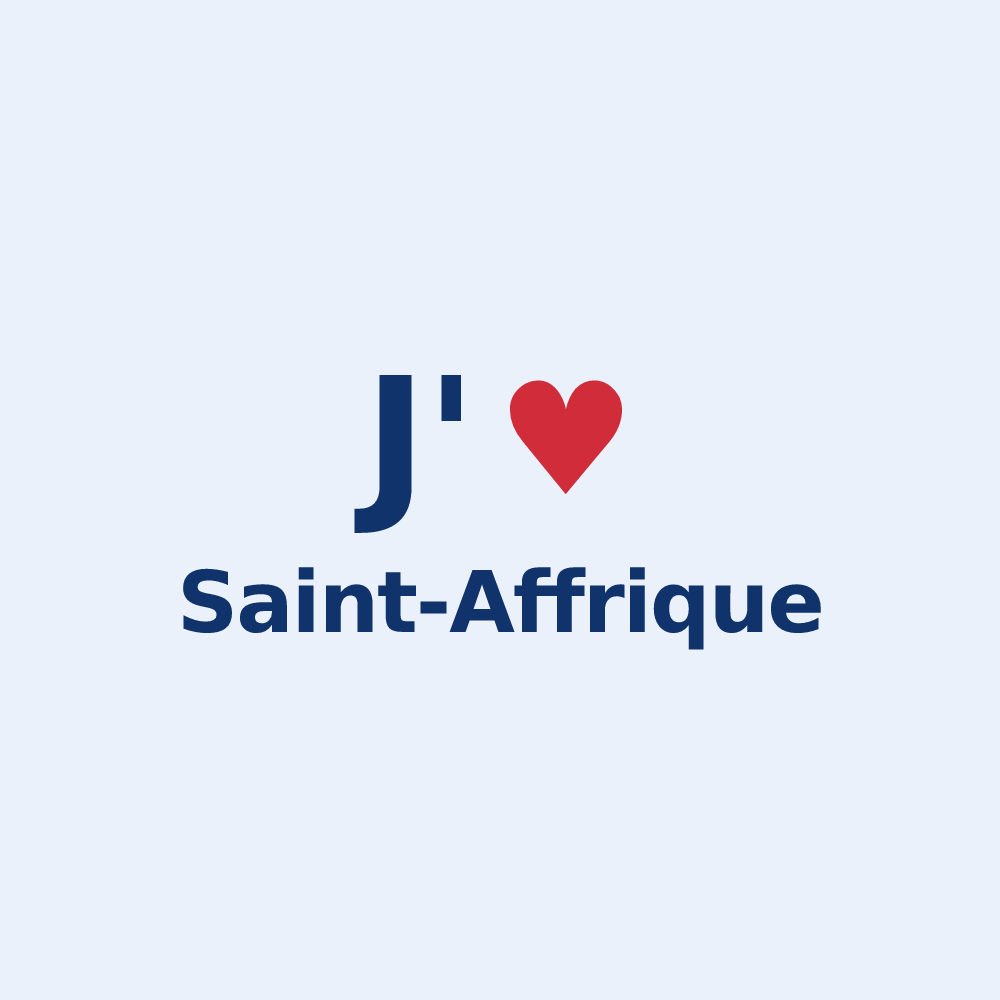 Sticker personnalisé Saint-Affrique — design J'aime Saint-Affrique