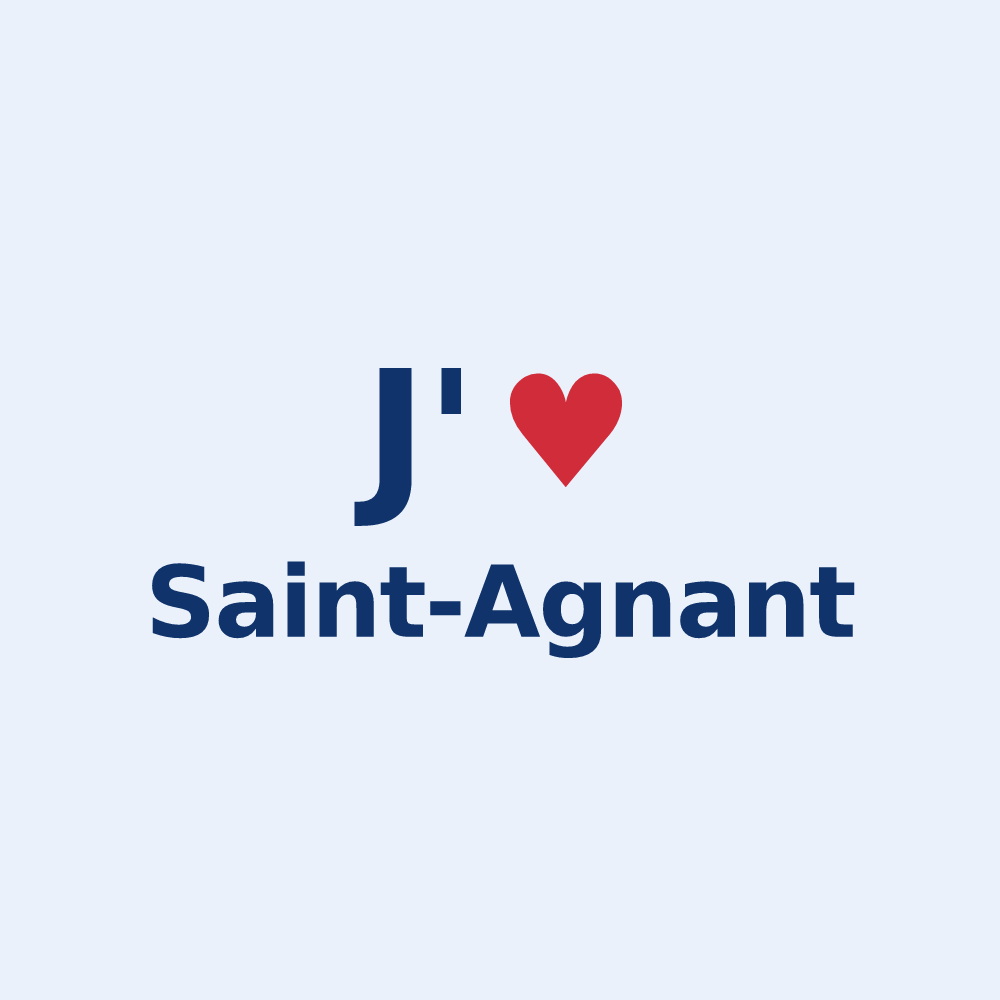 Sticker personnalisé Saint-Agnant — design J'aime Saint-Agnant