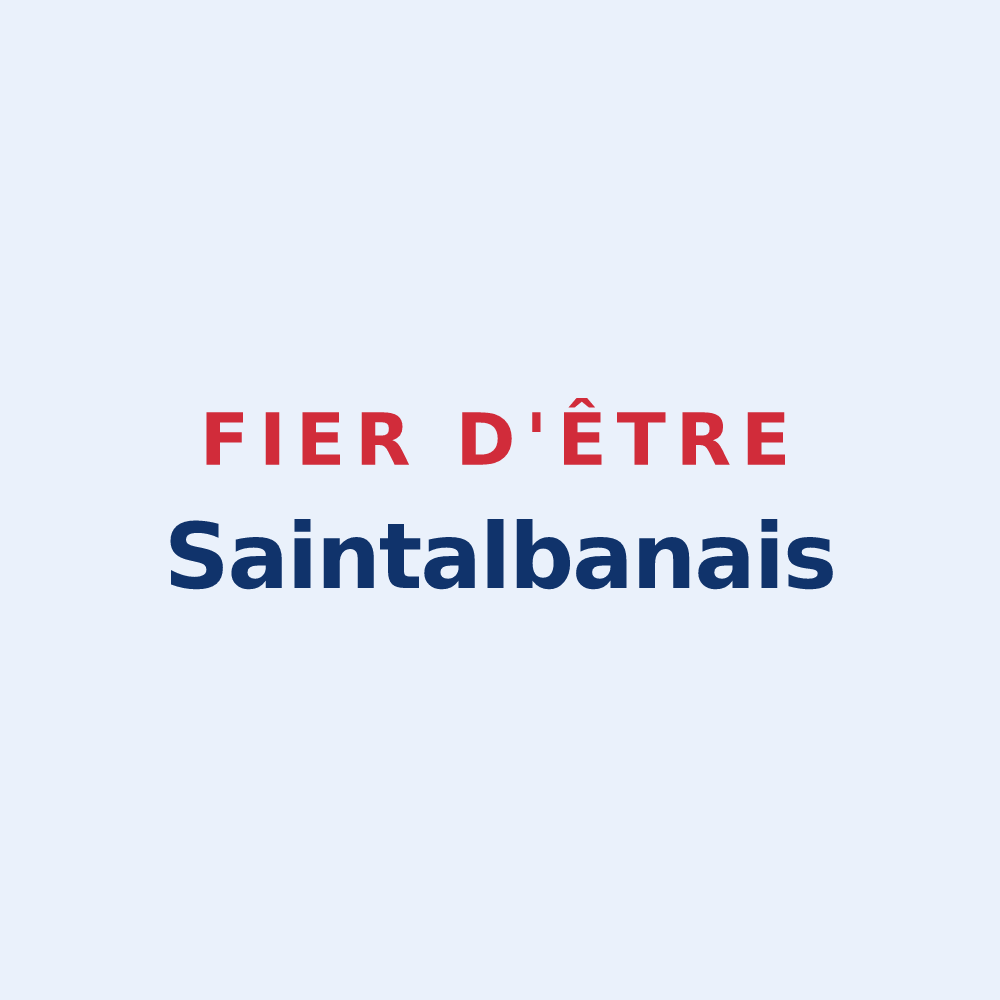 Sticker « Fier d'être Saintalbanais » — design pour Saint-Alban-d'Ay