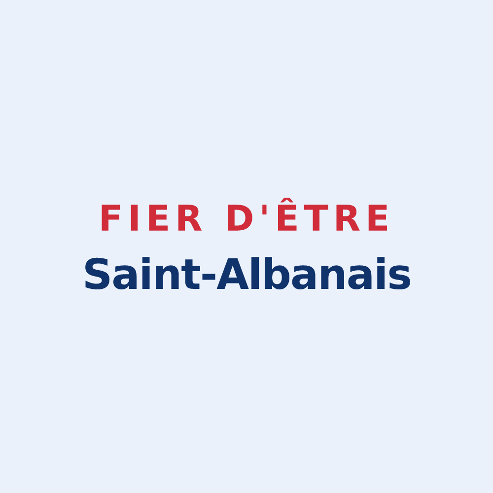 Sticker « Fier d'être Saint-Albanais » — design pour Saint-Alban-sur-Limagnole