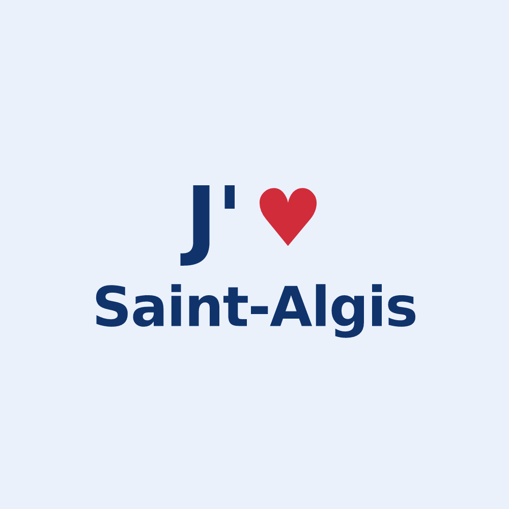 Sticker personnalisé Saint-Algis — design J'aime Saint-Algis