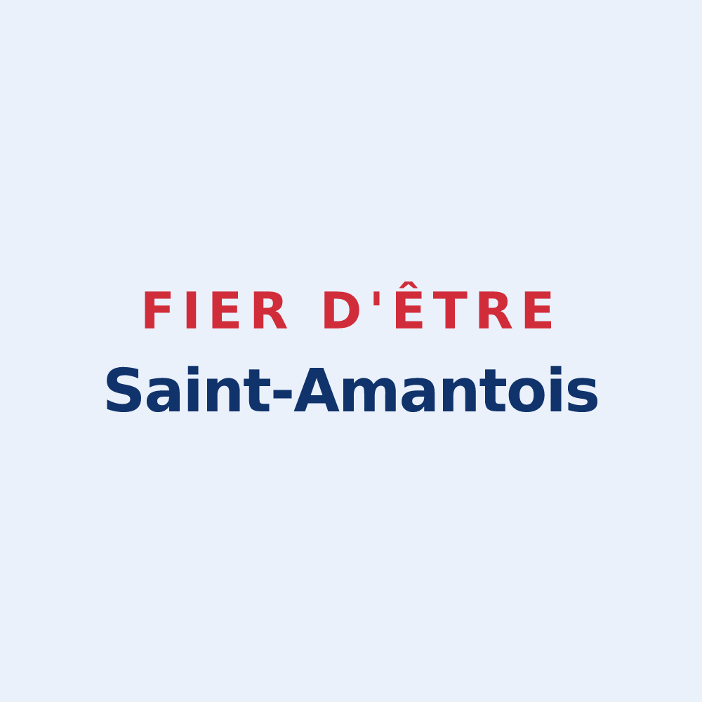 Sticker « Fier d'être Saint-Amantois » — design pour Saint-Amant-de-Boixe