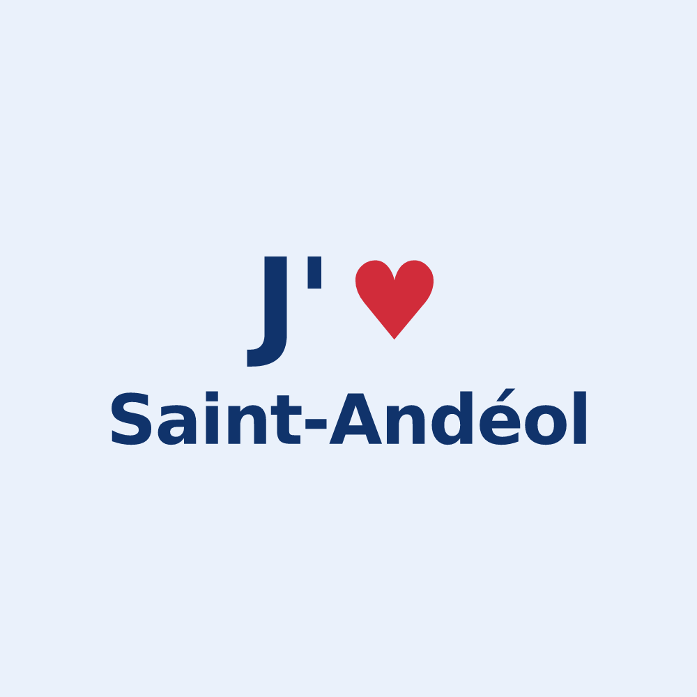 Sticker personnalisé Saint-Andéol — design J'aime Saint-Andéol