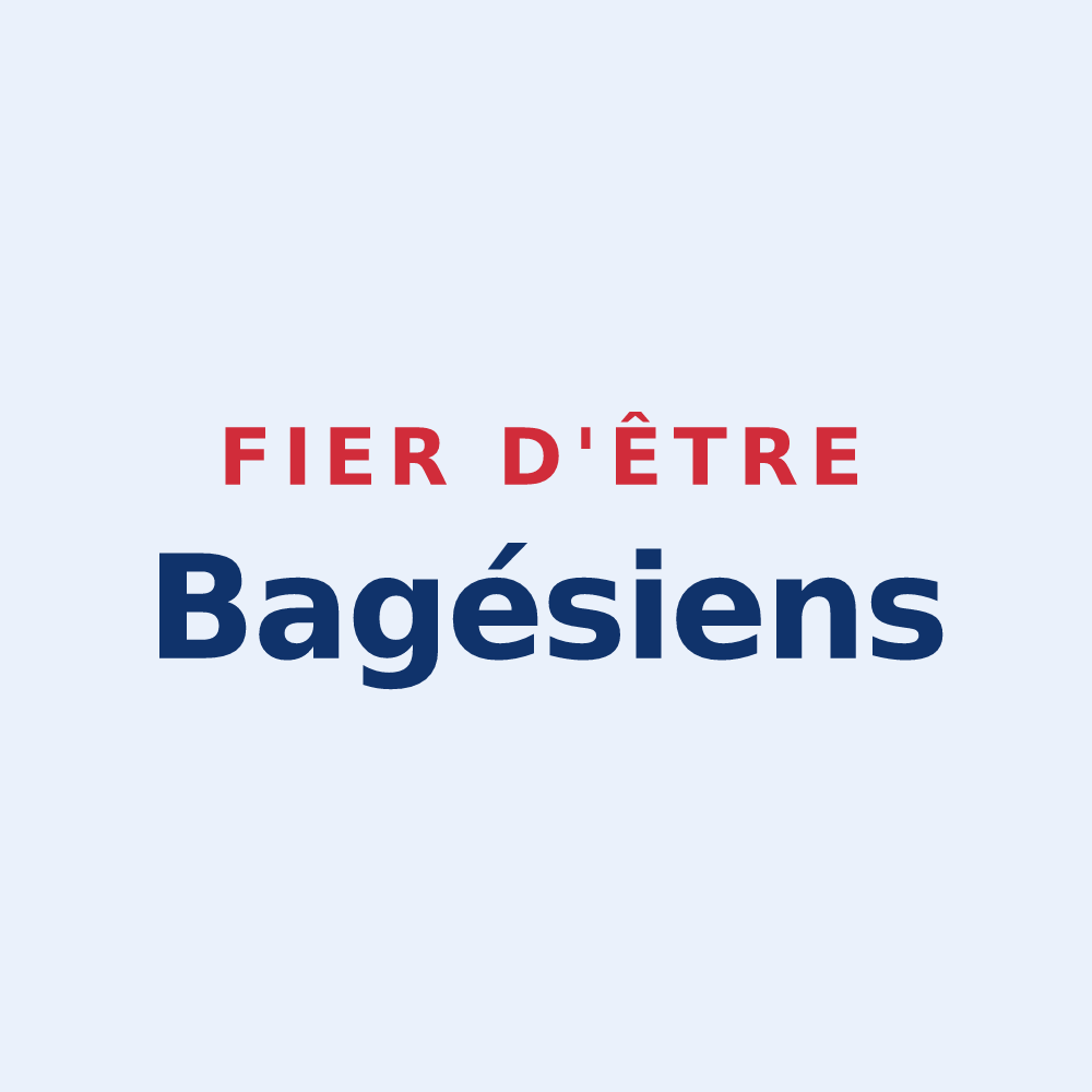 Sticker « Fier d'être Bagésiens » — design pour Saint-André-de-Bâgé