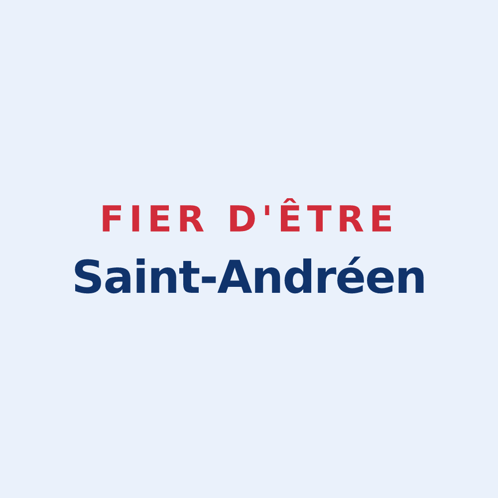 Sticker « Fier d'être Saint-Andréen » — design pour Saint-André-des-Eaux