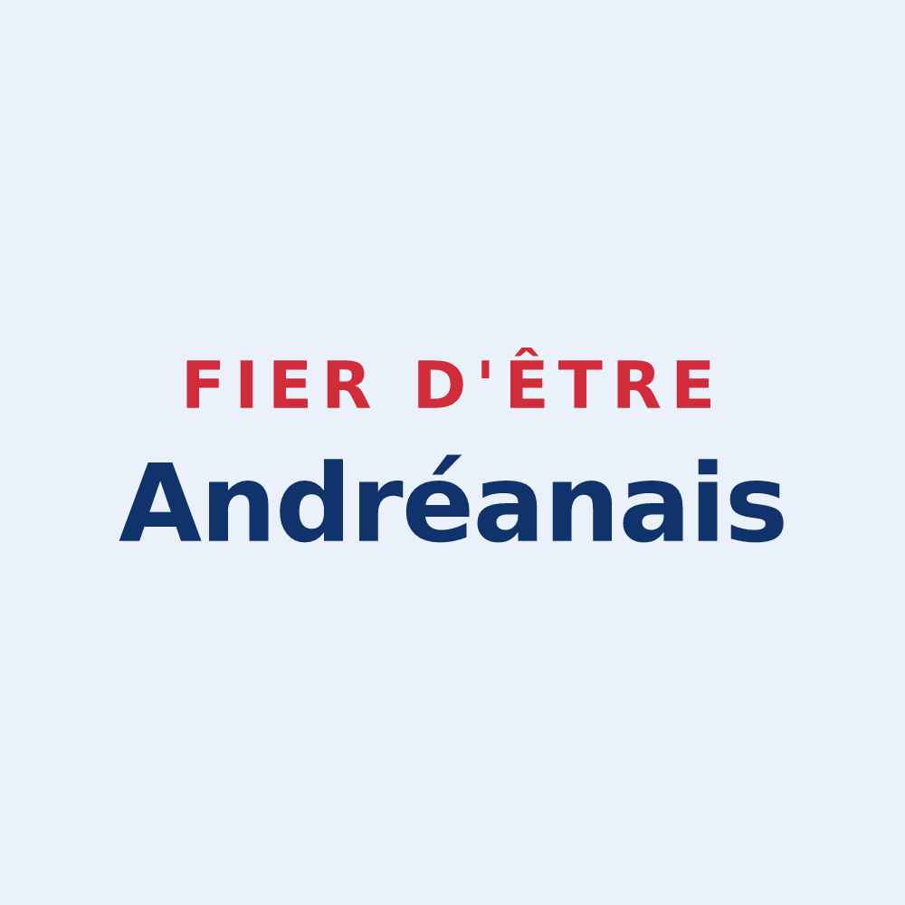 Sticker « Fier d'être Andréanais » — design pour Saint-André-des-Eaux