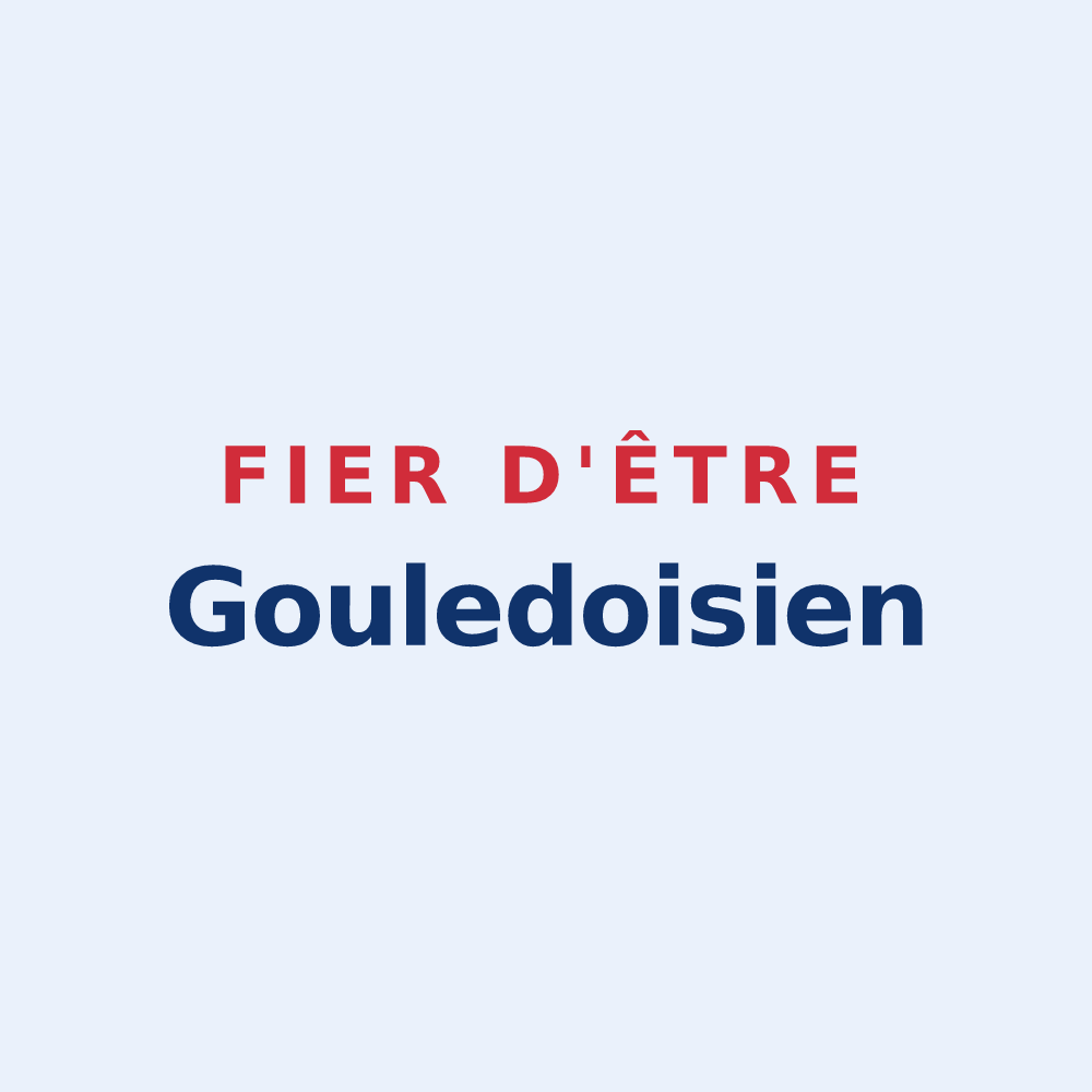 Sticker « Fier d'être Gouledoisien » — design pour Saint-André-Goule-d'Oie