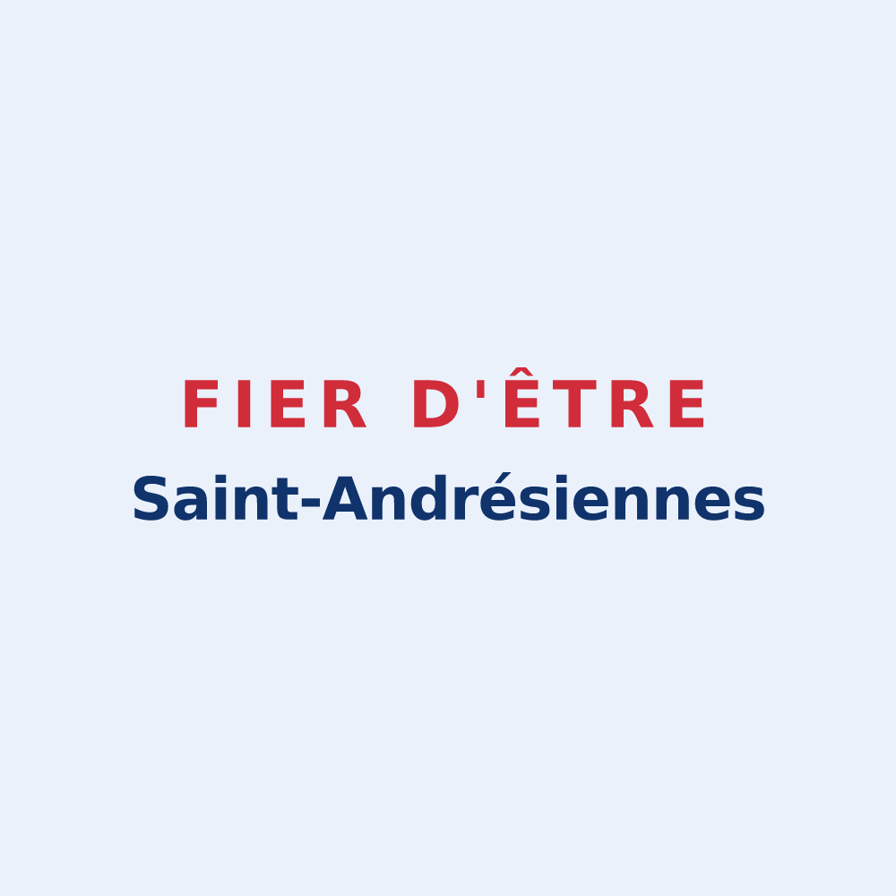 Sticker « Fier d'être Saint-Andrésiennes » — design pour Saint-André-sur-Cailly