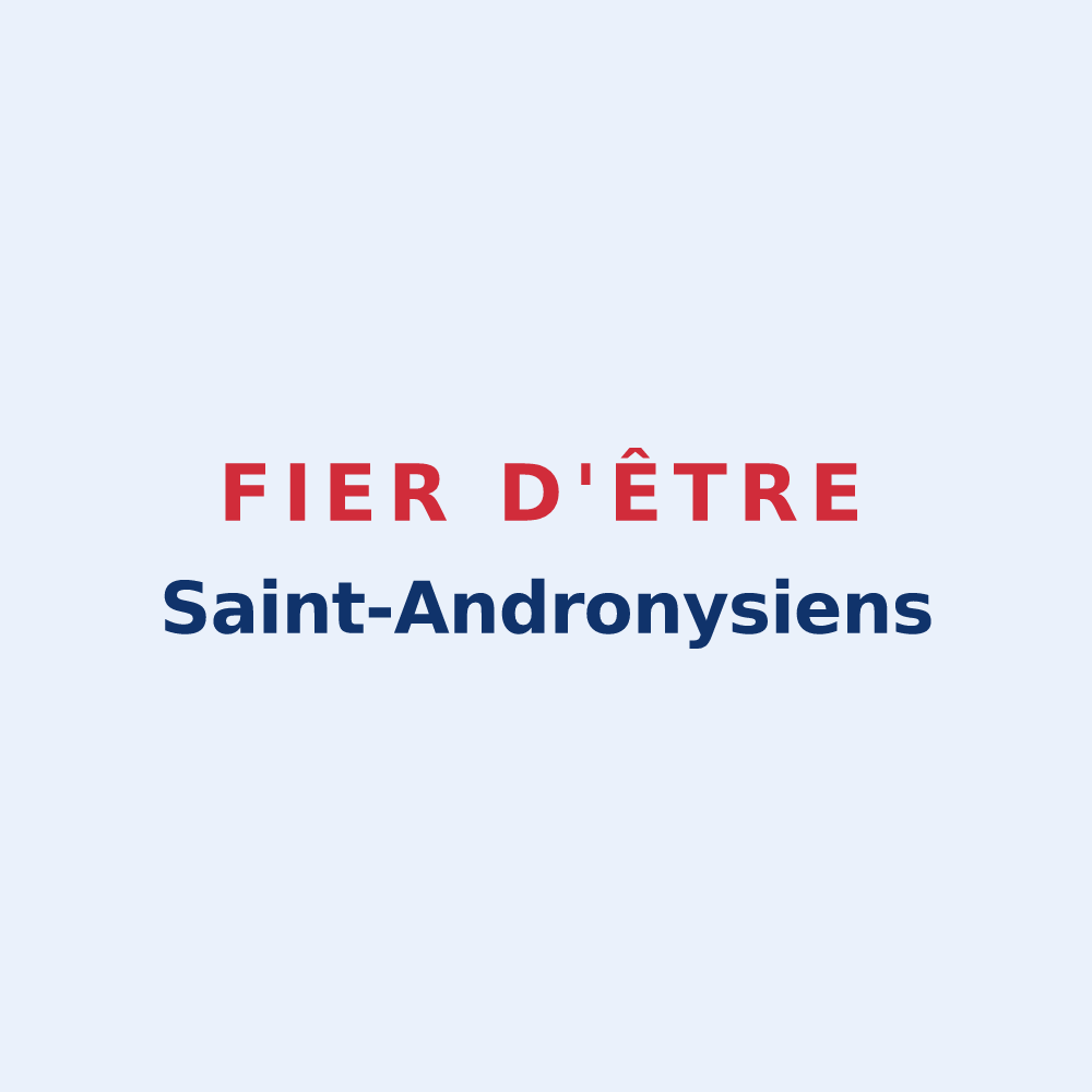 Sticker « Fier d'être Saint-Andronysiens » — design pour Saint-Androny