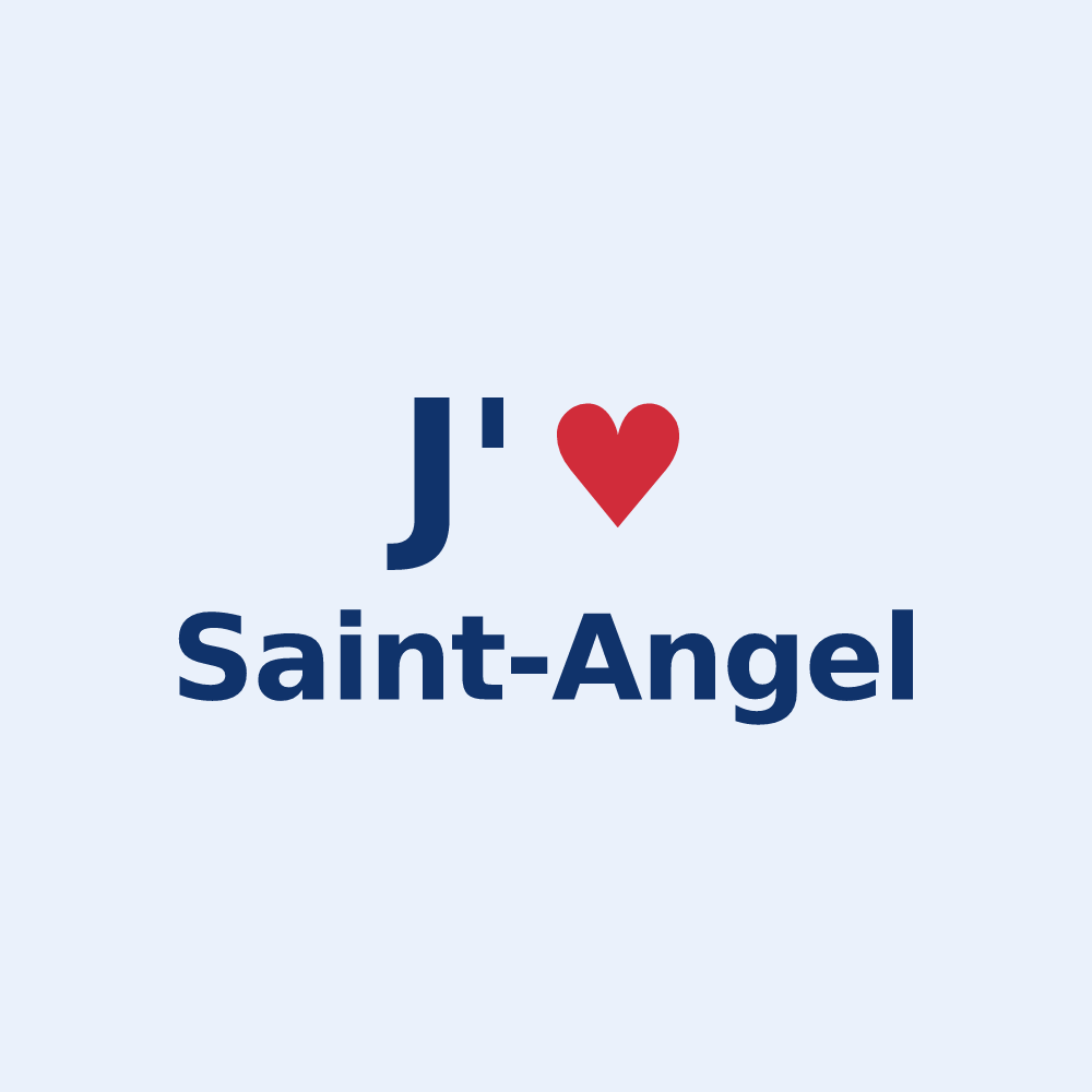 Sticker personnalisé Saint-Angel — design J'aime Saint-Angel