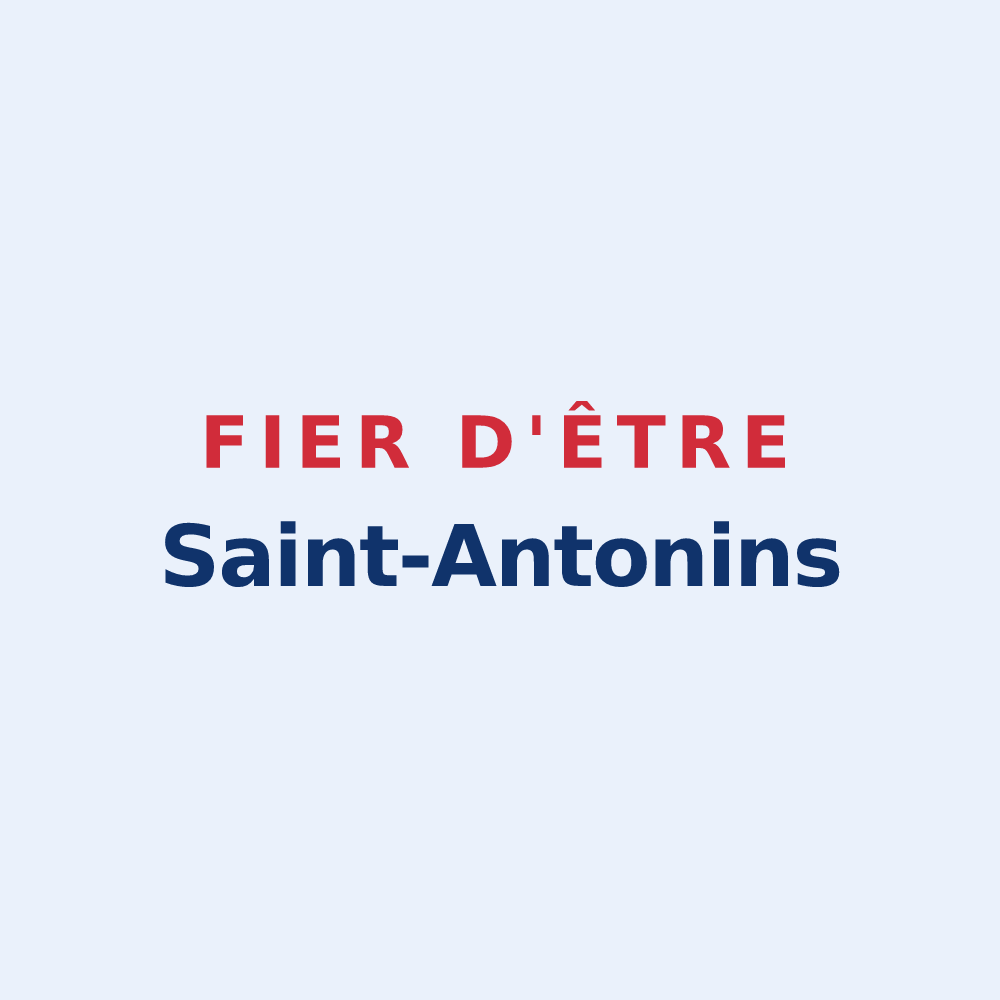 Sticker « Fier d'être Saint-Antonins » — design pour Saint-Antoine
