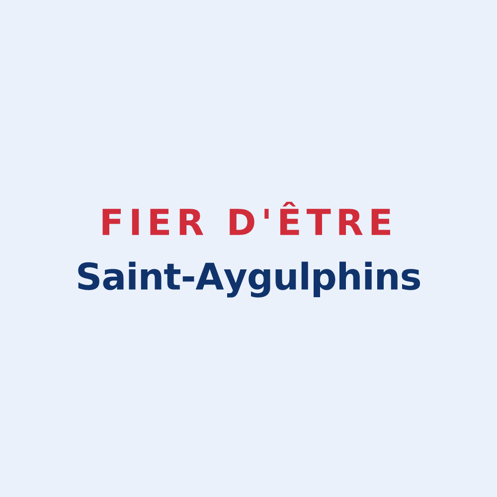 Sticker « Fier d'être Saint-Aygulphins » — design pour Saint-Août