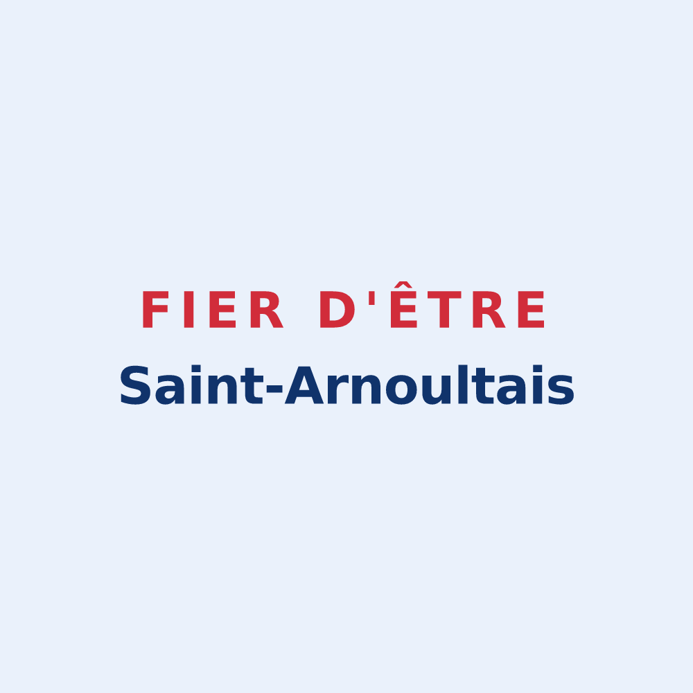 Sticker « Fier d'être Saint-Arnoultais » — design pour Saint-Arnoult