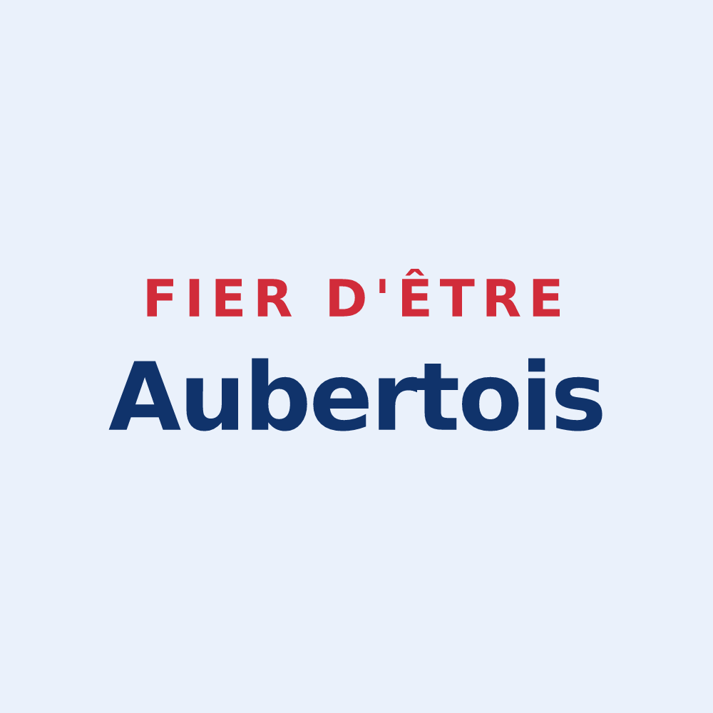 Sticker « Fier d'être Aubertois » — design pour Saint-Aubert