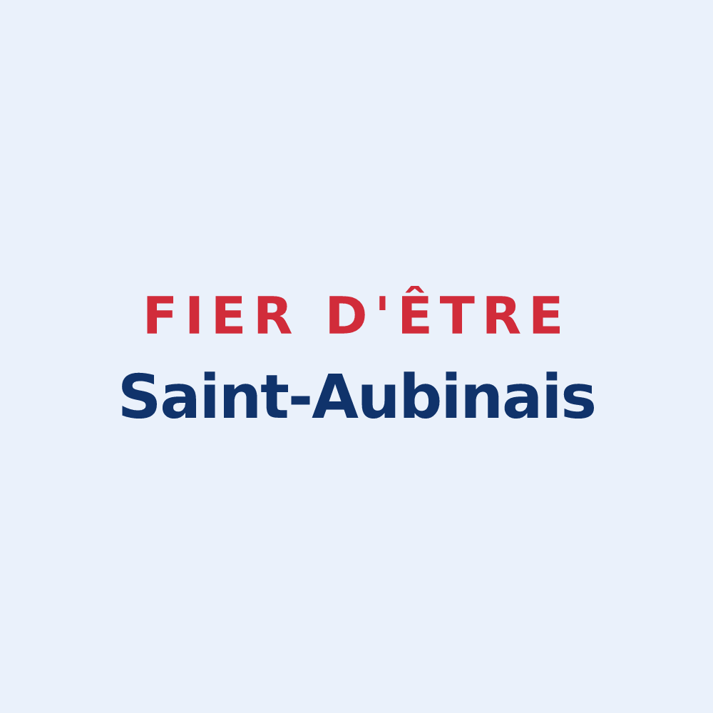 Sticker « Fier d'être Saint-Aubinais » — design pour Saint-Aubin-d'Arquenay