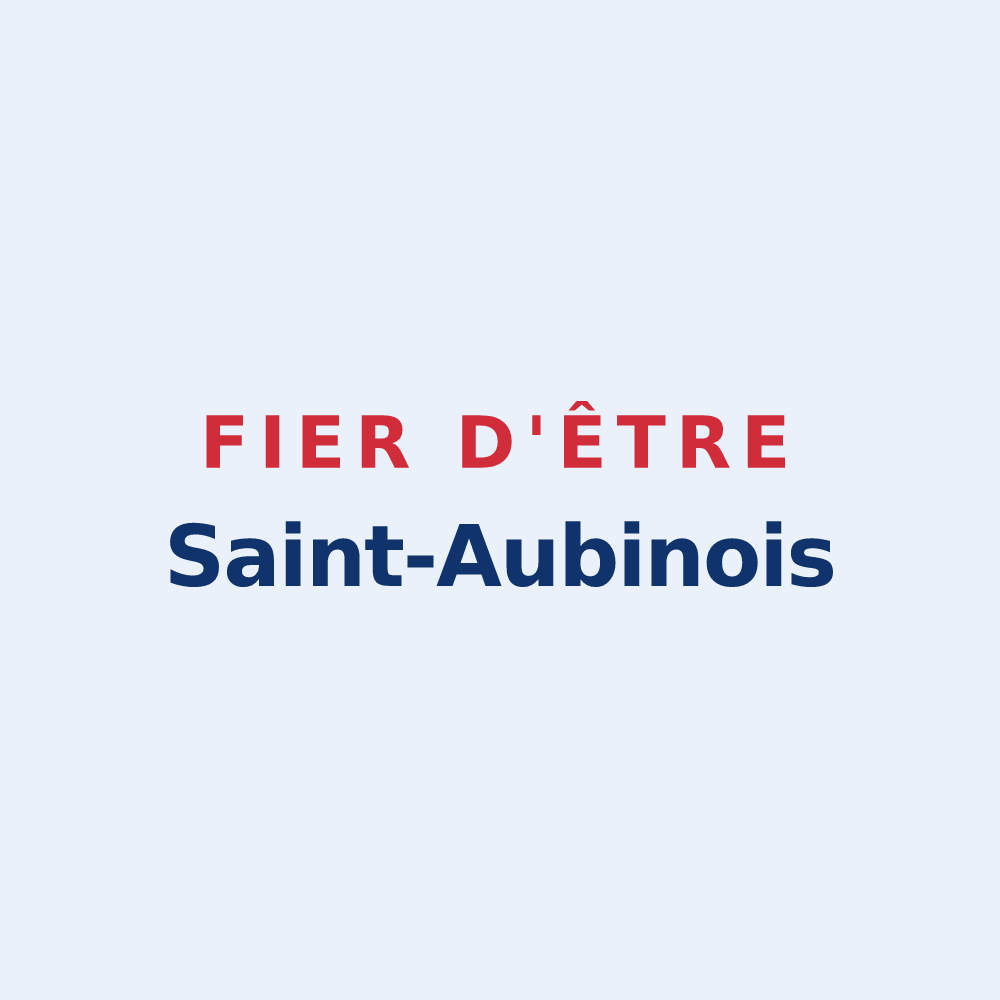 Sticker « Fier d'être Saint-Aubinois » — design pour Saint-Aubin-la-Plaine