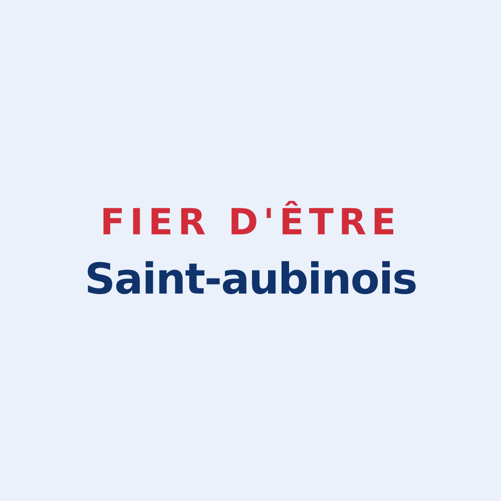 Sticker « Fier d'être Saint-aubinois » — design pour Saint-Aubin-sur-Gaillon