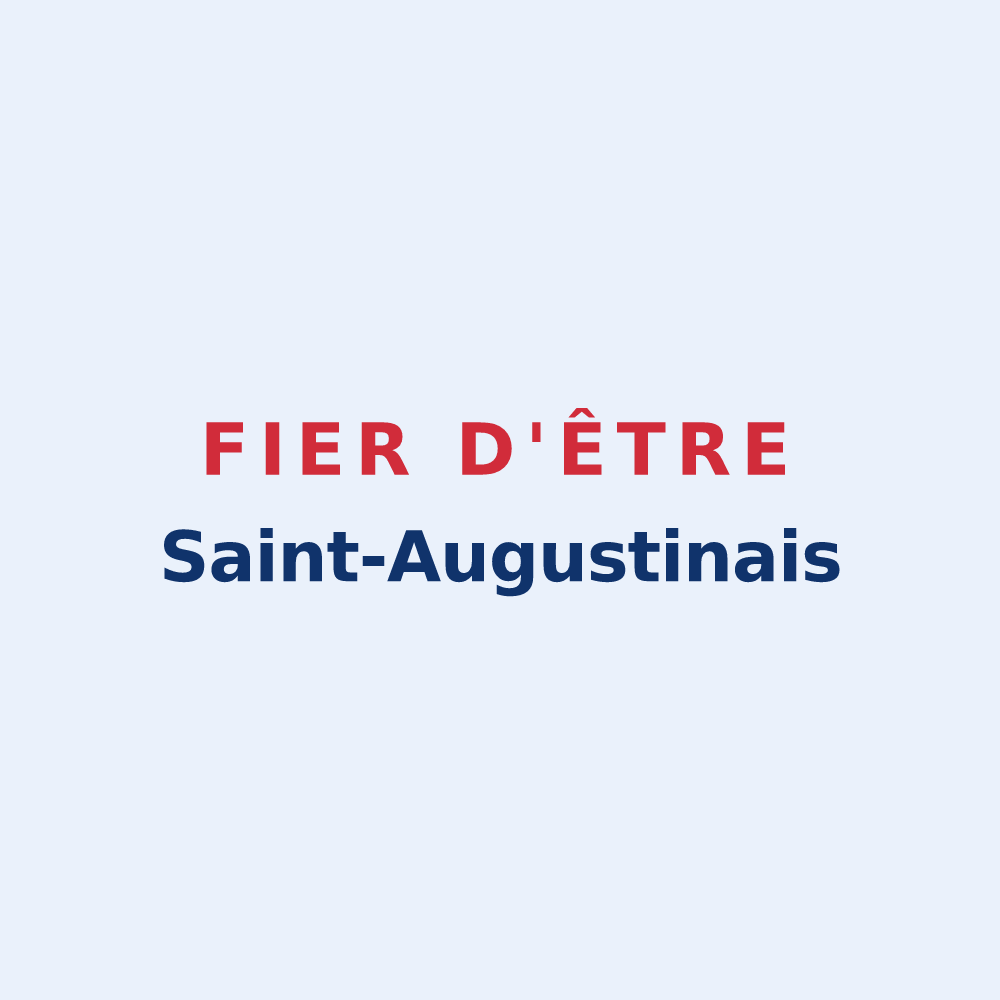 Sticker « Fier d'être Saint-Augustinais » — design pour Saint-Augustin