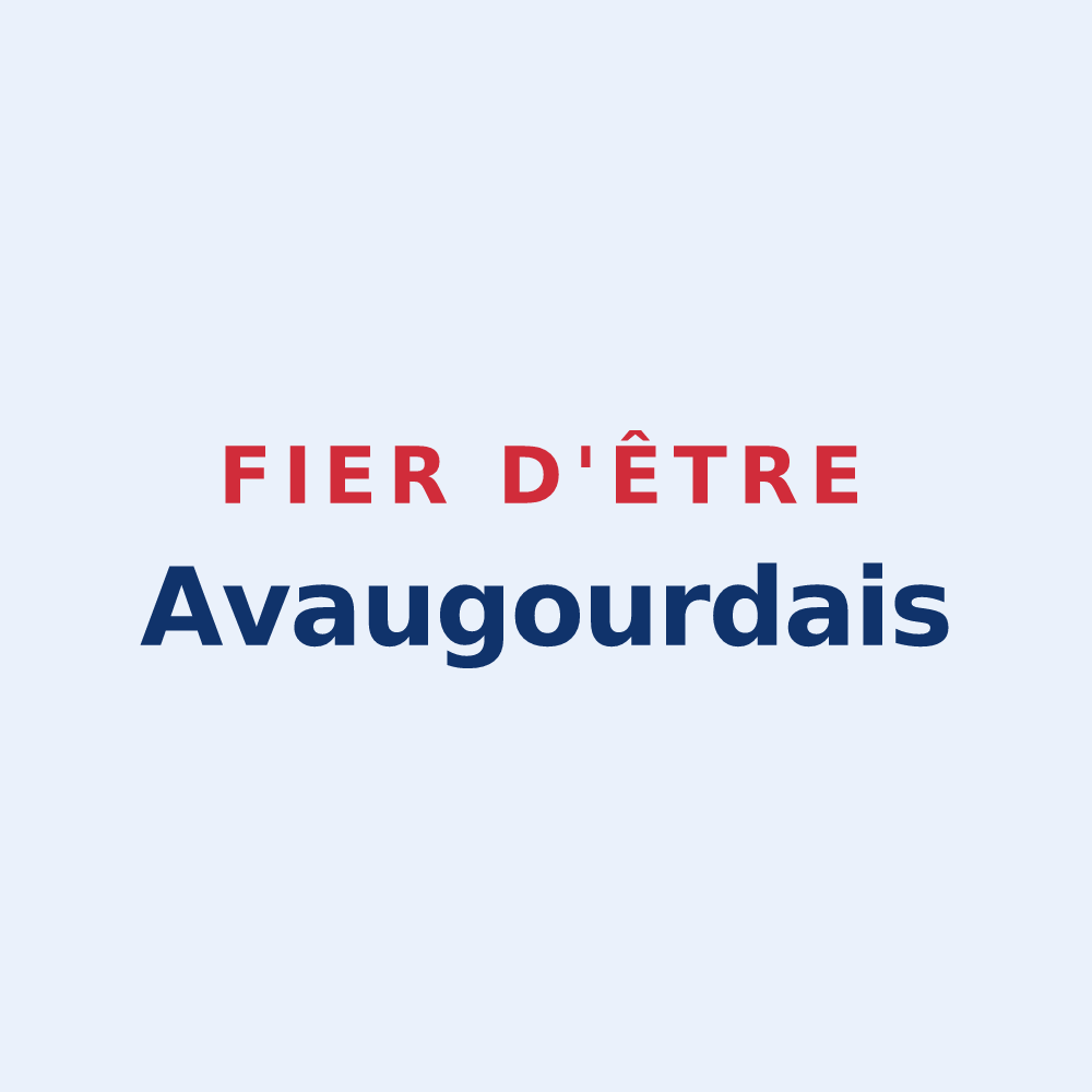 Sticker « Fier d'être Avaugourdais » — design pour Saint-Avaugourd-des-Landes