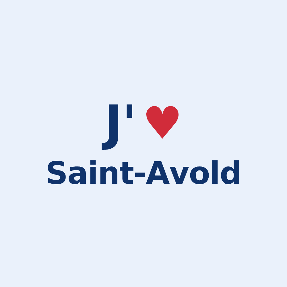 Sticker personnalisé Saint-Avold — design J'aime Saint-Avold