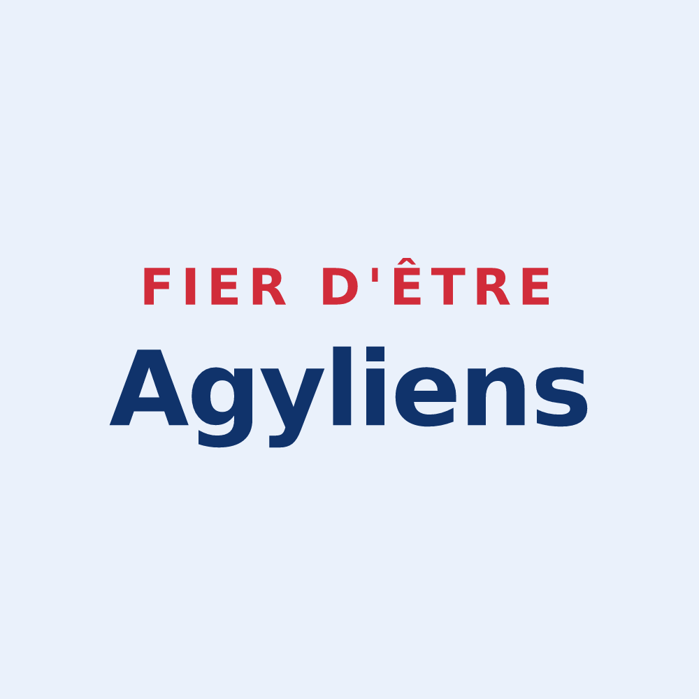 Sticker « Fier d'être Agyliens » — design pour Saint-Ay