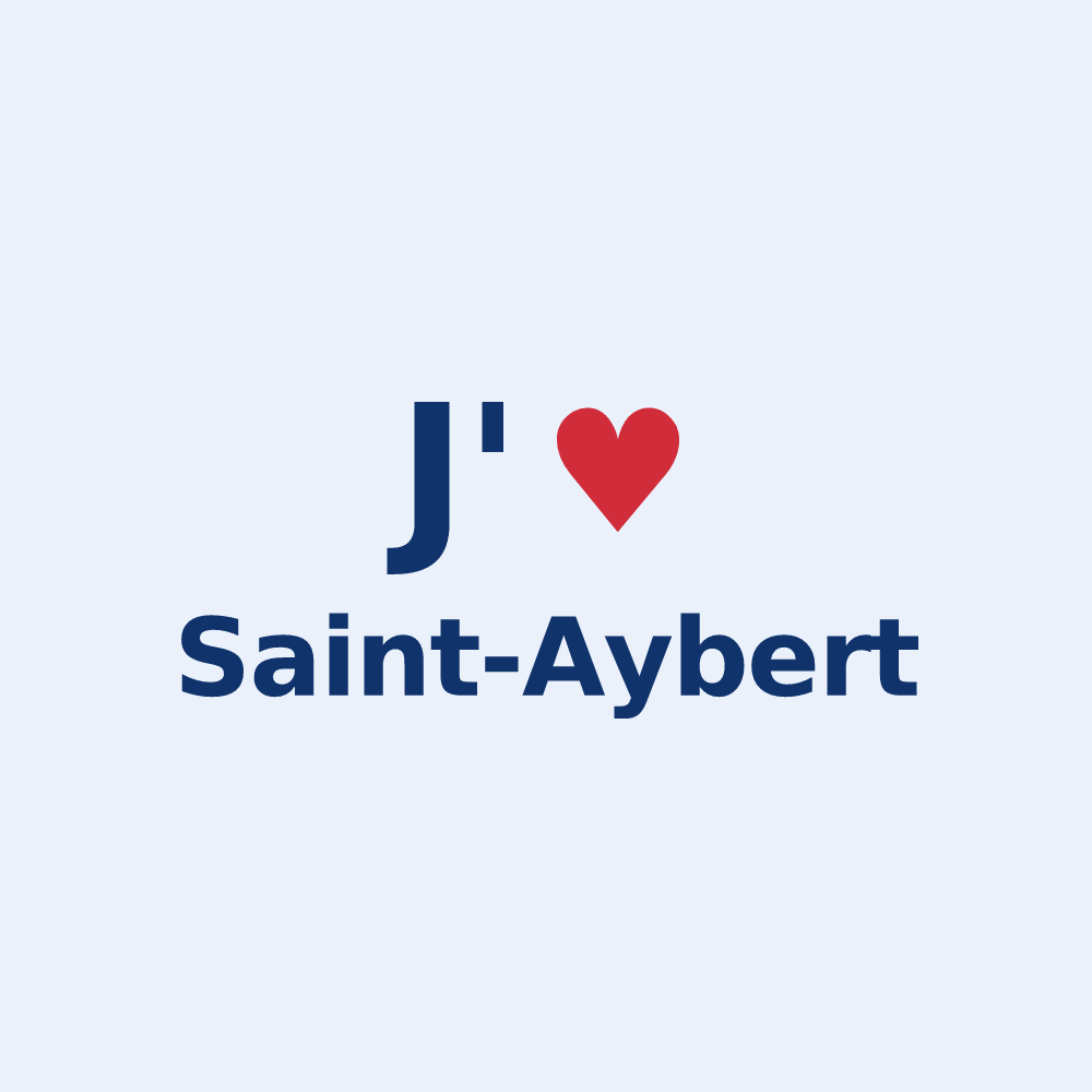 Sticker personnalisé Saint-Aybert — design J'aime Saint-Aybert