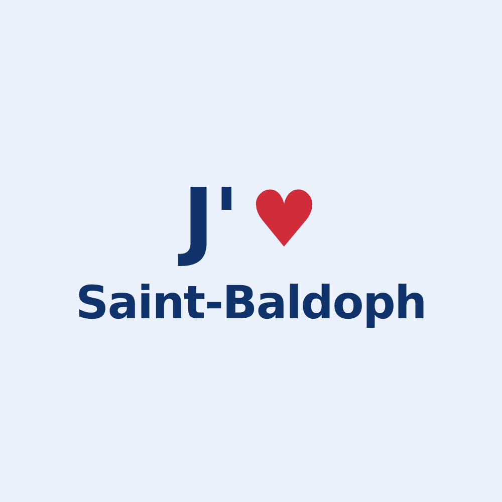 Sticker personnalisé Saint-Baldoph — design J'aime Saint-Baldoph