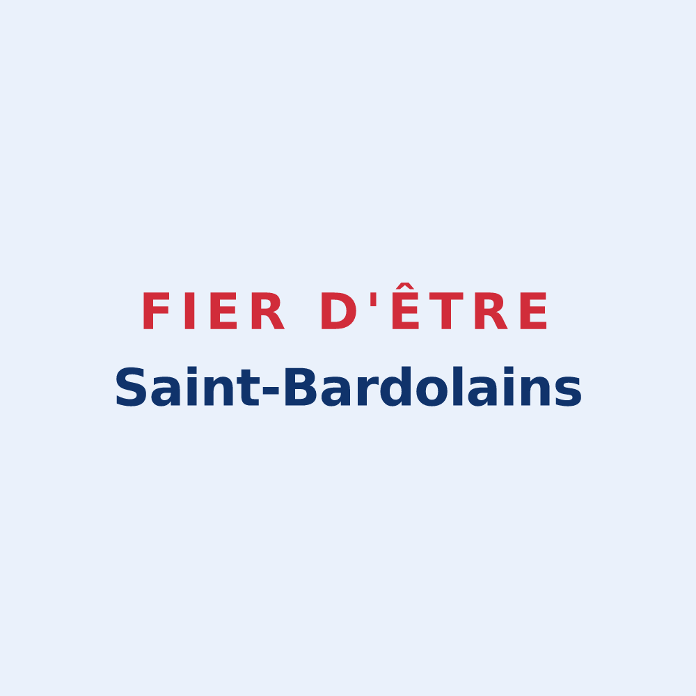Sticker « Fier d'être Saint-Bardolains » — design pour Saint-Baldoph