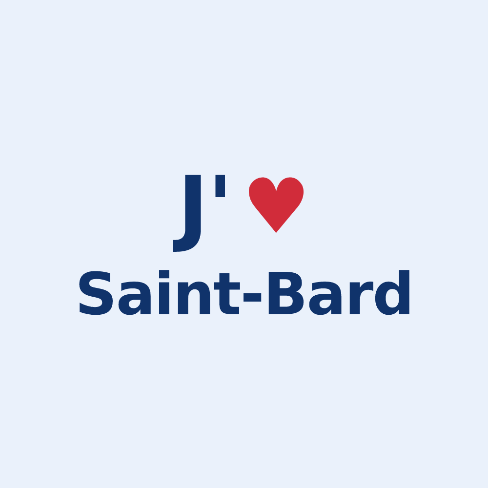 Sticker personnalisé Saint-Bard — design J'aime Saint-Bard