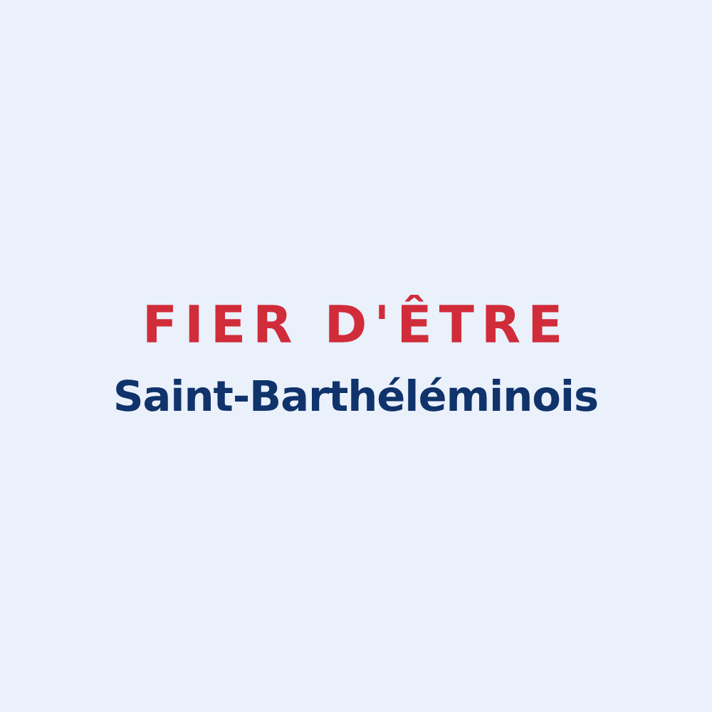 Sticker « Fier d'être Saint-Barthéléminois » — design pour Saint-Barthélemy