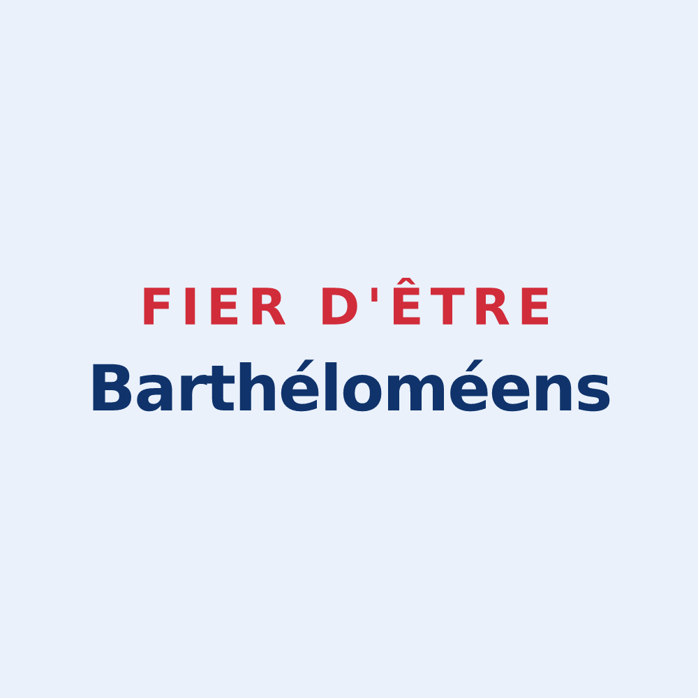 Sticker « Fier d'être Barthéloméens » — design pour Saint-Barthélemy