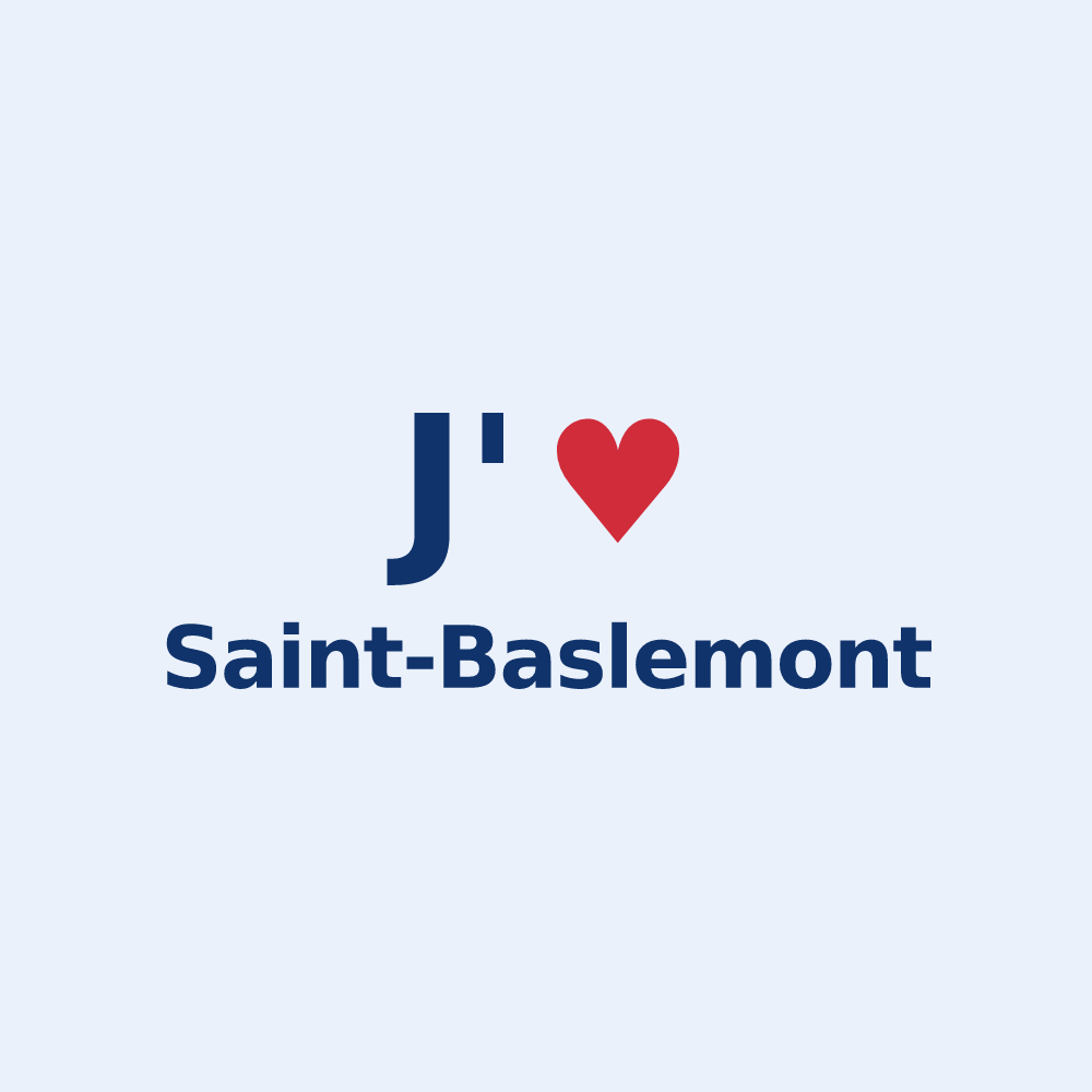 Sticker personnalisé Saint-Baslemont — design J'aime Saint-Baslemont