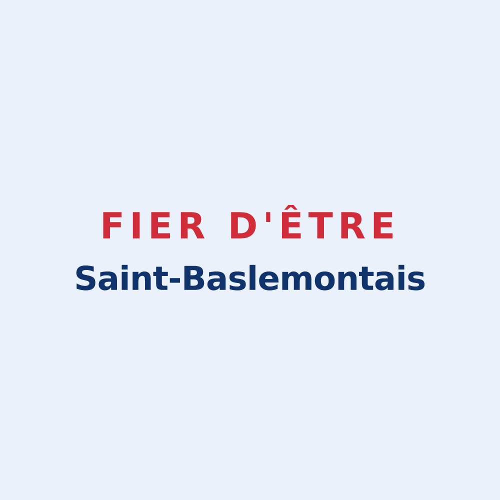 Sticker « Fier d'être Saint-Baslemontais » — design pour Saint-Baslemont