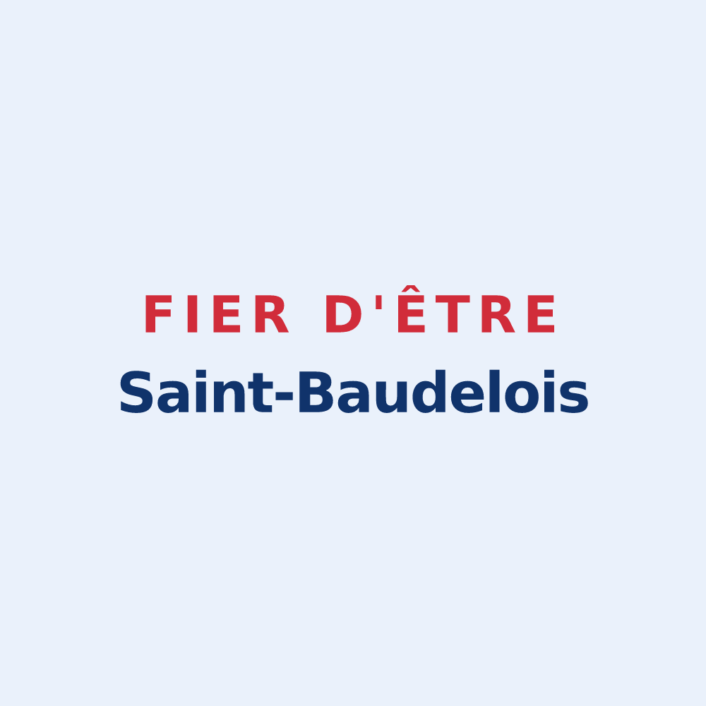 Sticker « Fier d'être Saint-Baudelois » — design pour Saint-Baudel
