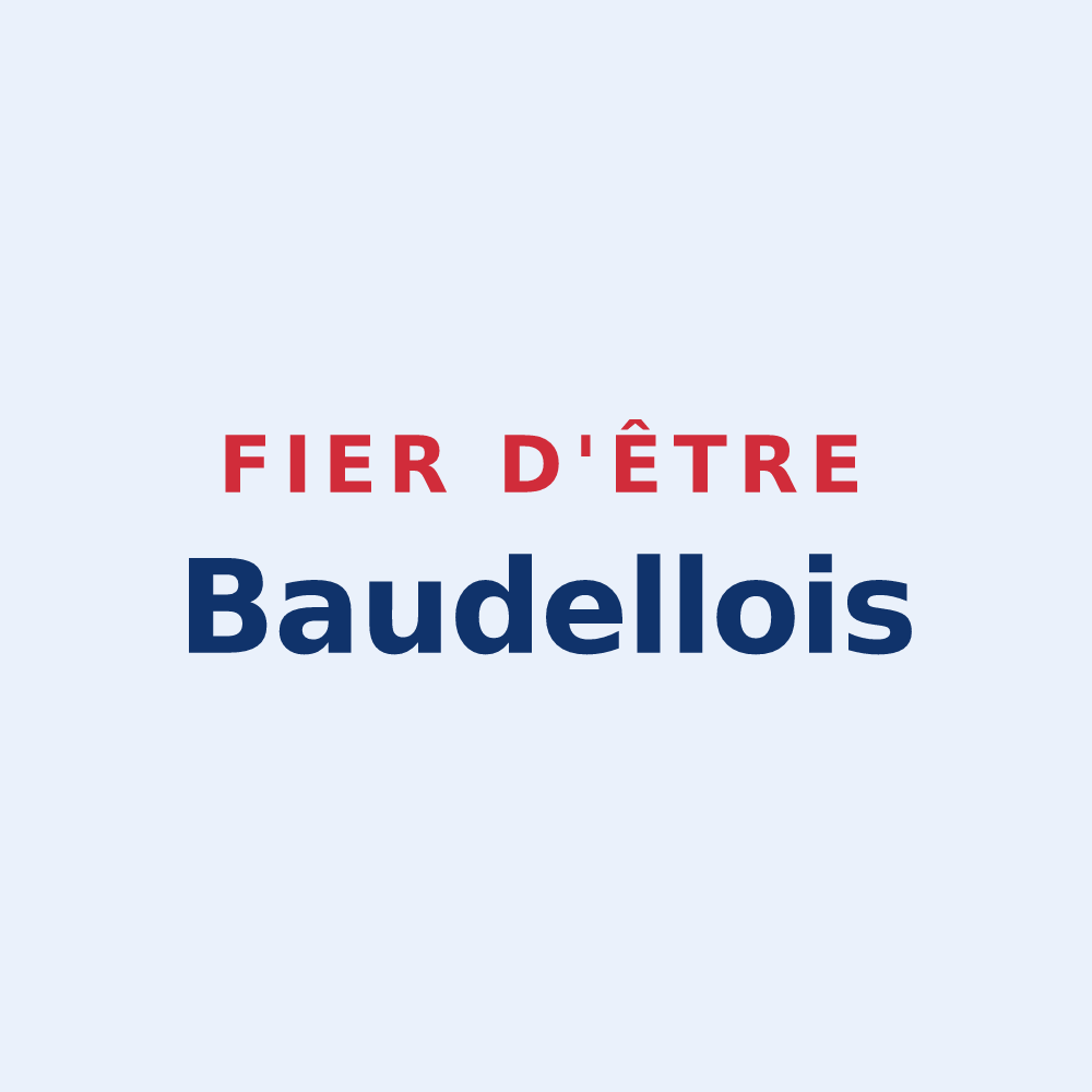 Sticker « Fier d'être Baudellois » — design pour Saint-Baudelle