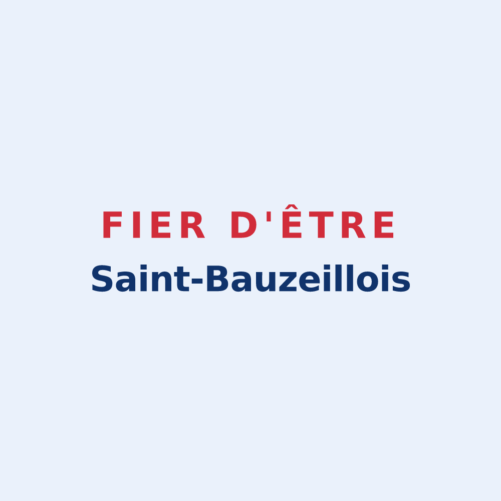 Sticker « Fier d'être Saint-Bauzeillois » — design pour Saint-Bauzeil