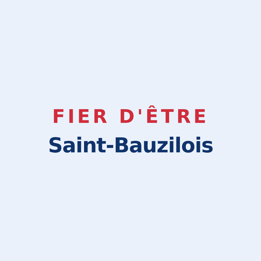 Sticker « Fier d'être Saint-Bauzilois » — design pour Saint-Bauzile