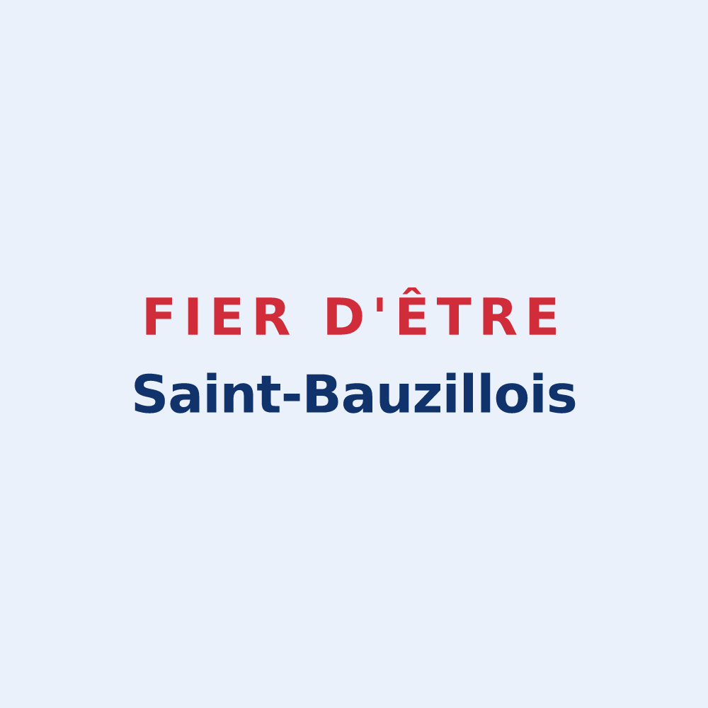 Sticker « Fier d'être Saint-Bauzillois » — design pour Saint-Bauzille-de-la-Sylve