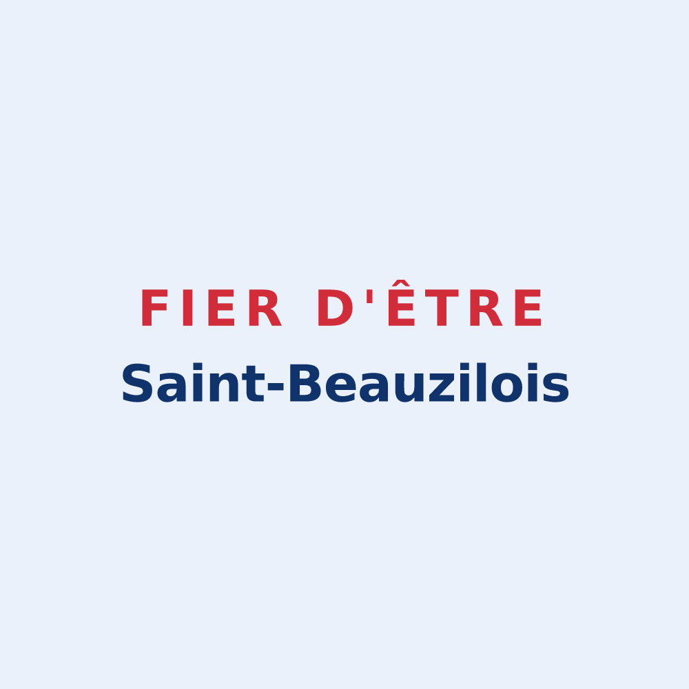 Sticker « Fier d'être Saint-Beauzilois » — design pour Saint-Beauzile