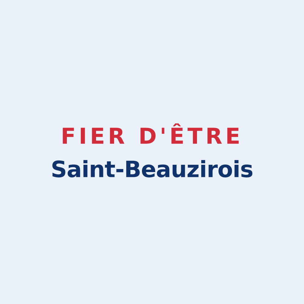 Sticker « Fier d'être Saint-Beauzirois » — design pour Saint-Beauzire