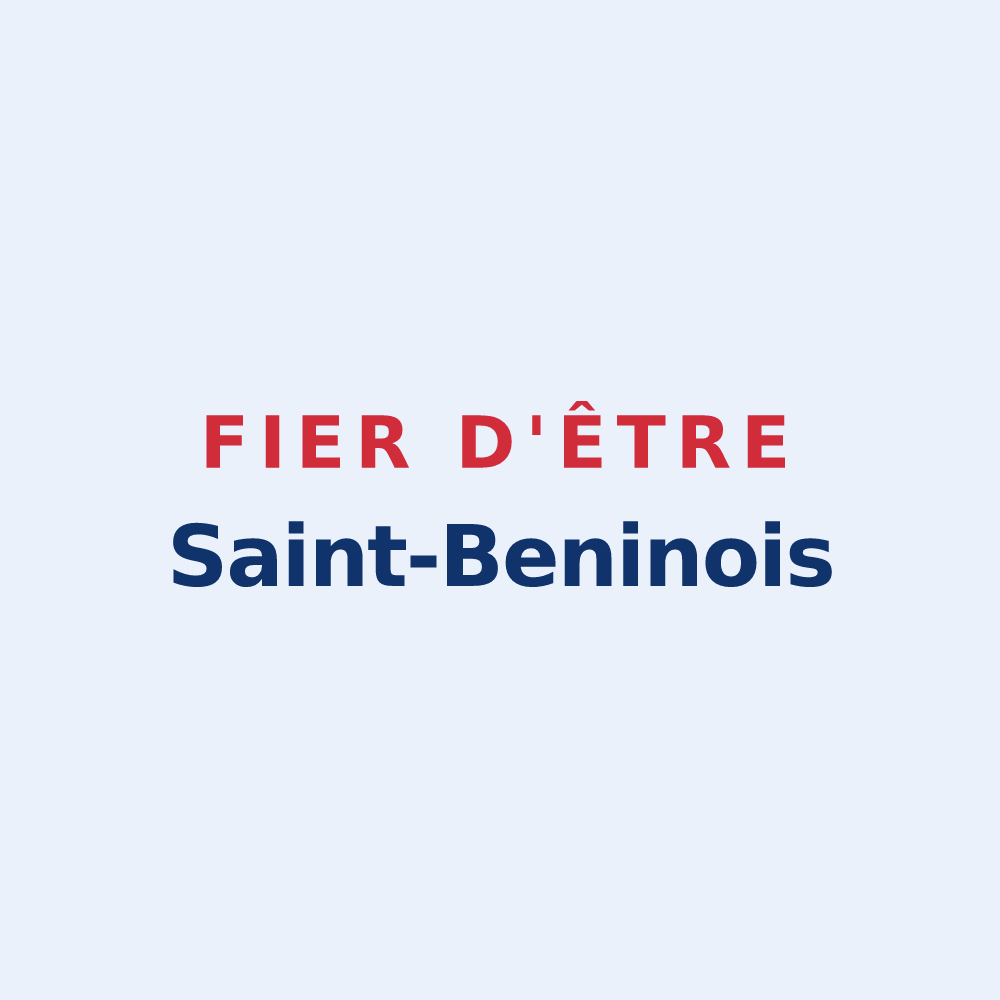 Sticker « Fier d'être Saint-Beninois » — design pour Saint-Benin