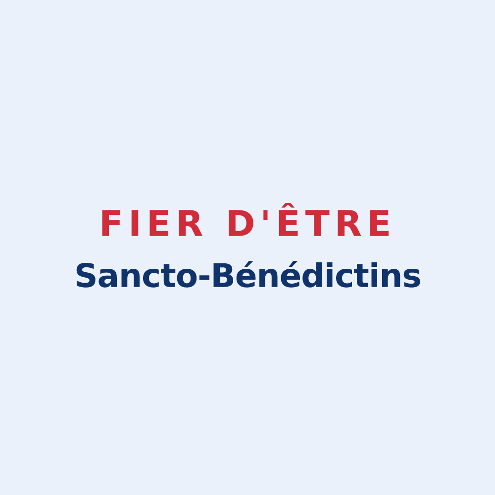 Sticker « Fier d'être Sancto-Bénédictins » — design pour Saint-Benoît