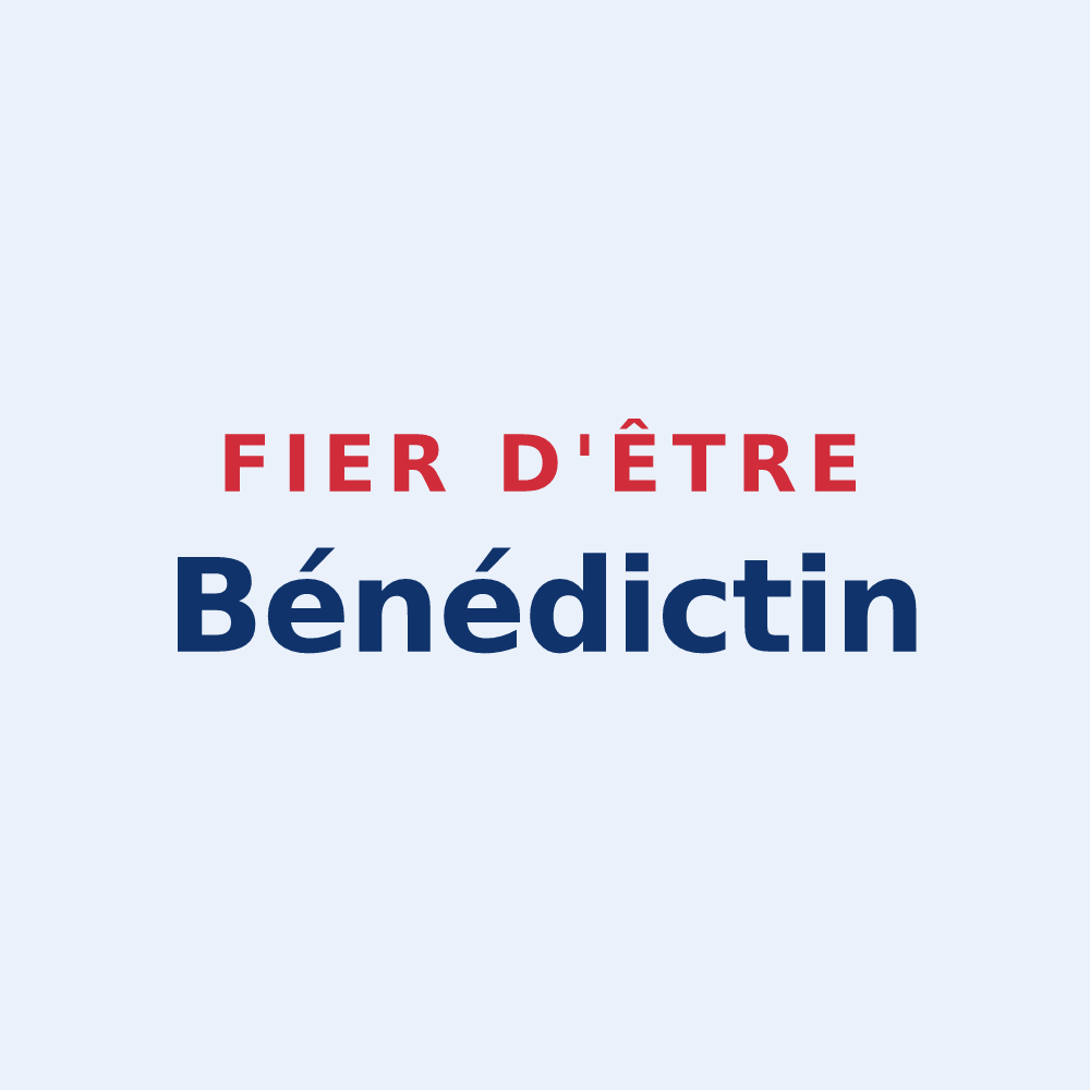 Sticker « Fier d'être Bénédictin » — design pour Saint-Benoît-des-Ondes