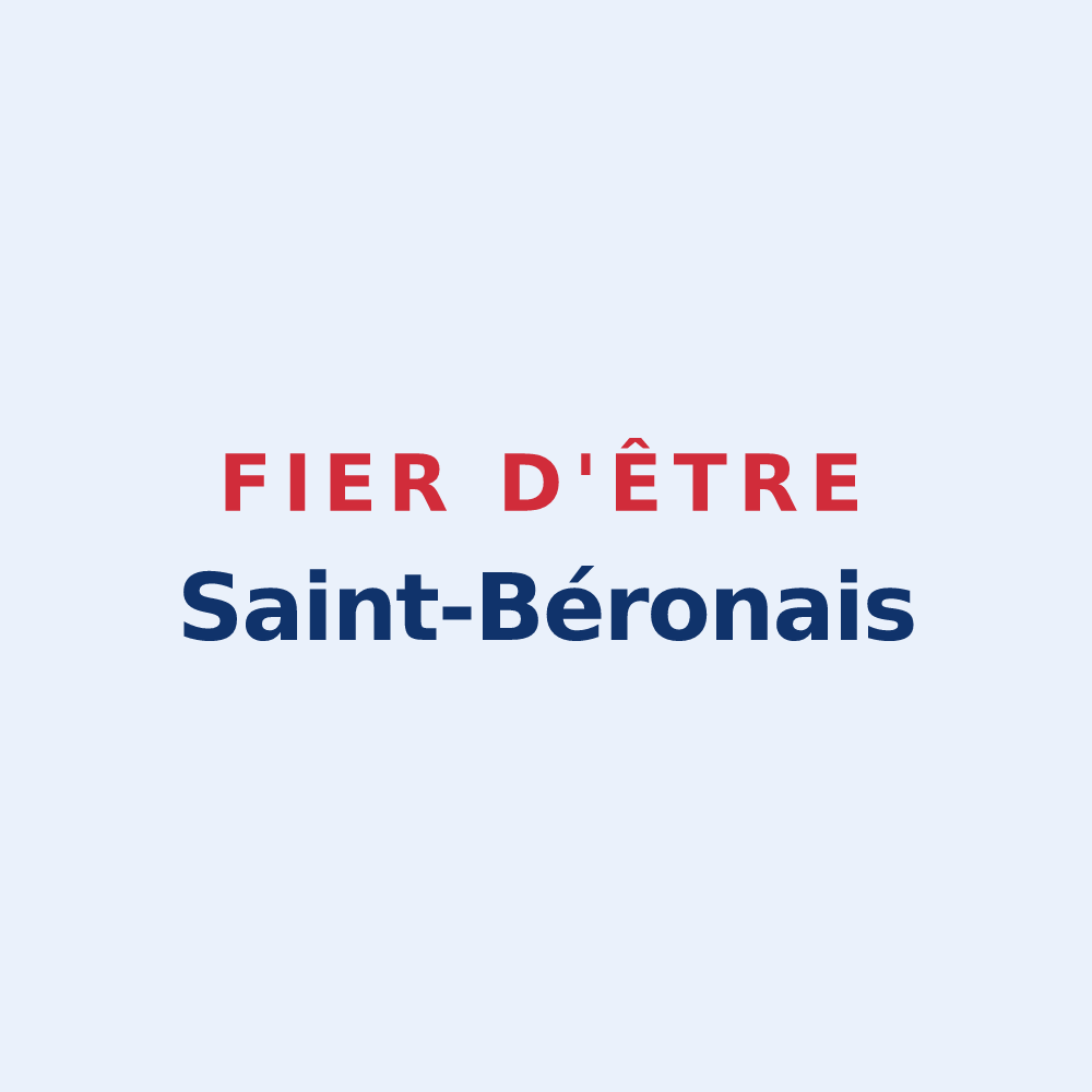Sticker « Fier d'être Saint-Béronais » — design pour Saint-Béron