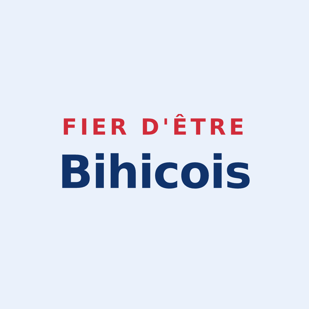 Sticker « Fier d'être Bihicois » — design pour Saint-Bihy