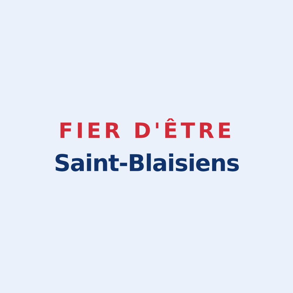 Sticker « Fier d'être Saint-Blaisiens » — design pour Saint-Blaise-la-Roche