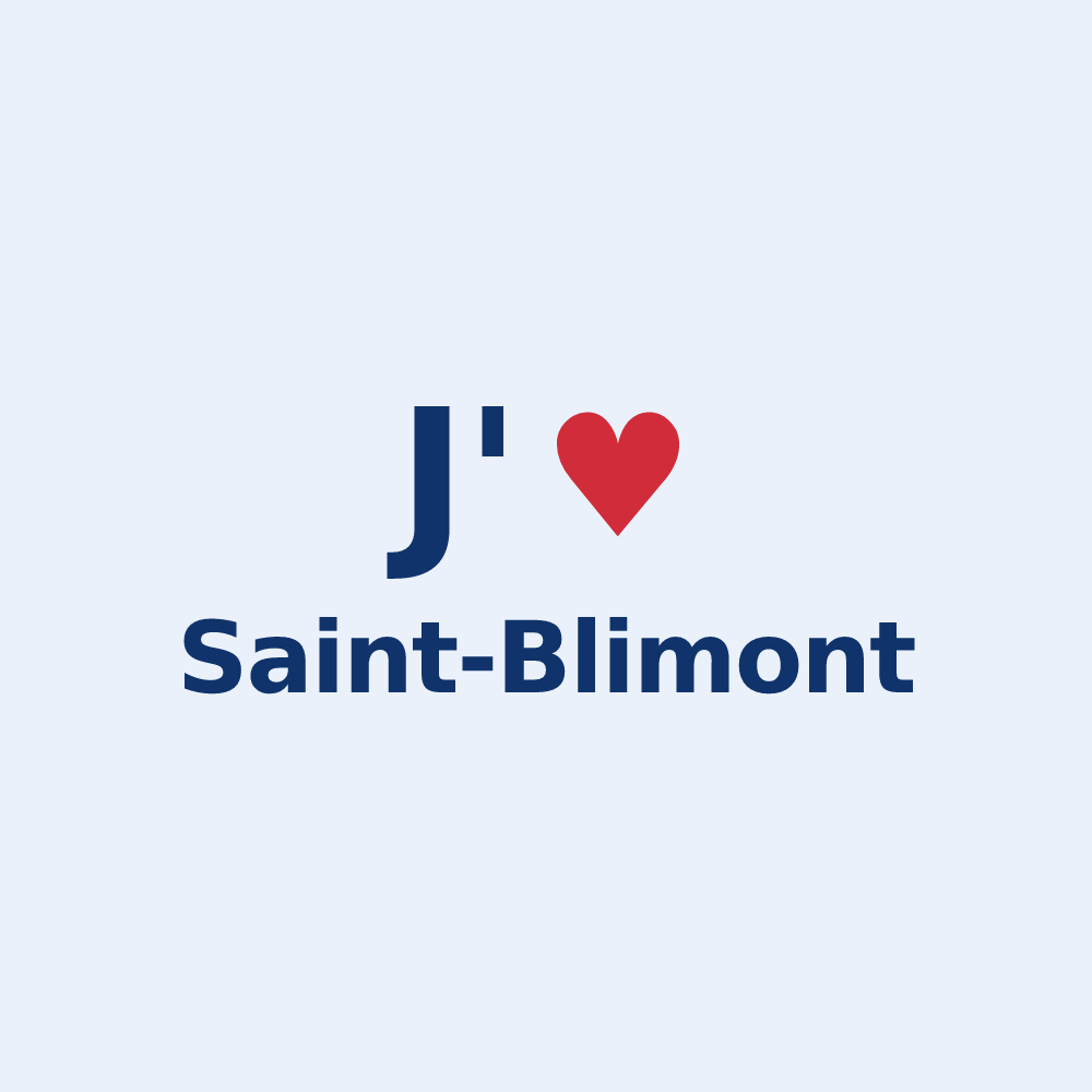 Sticker personnalisé Saint-Blimont — design J'aime Saint-Blimont
